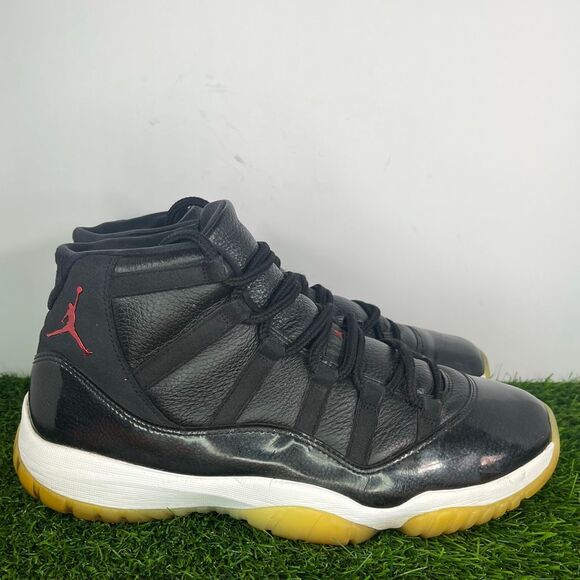 Jordan 11 Retro 72-10 2015 Black White Red Leather Suede Men size 11 - Picture 2 of 8
